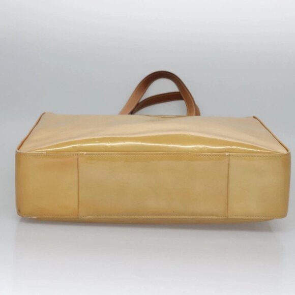 LOUIS VUITTON Monogram Vernis Columbus Tote Bag Beige M91023 LV Auth th5734 - Picture 6 of 16